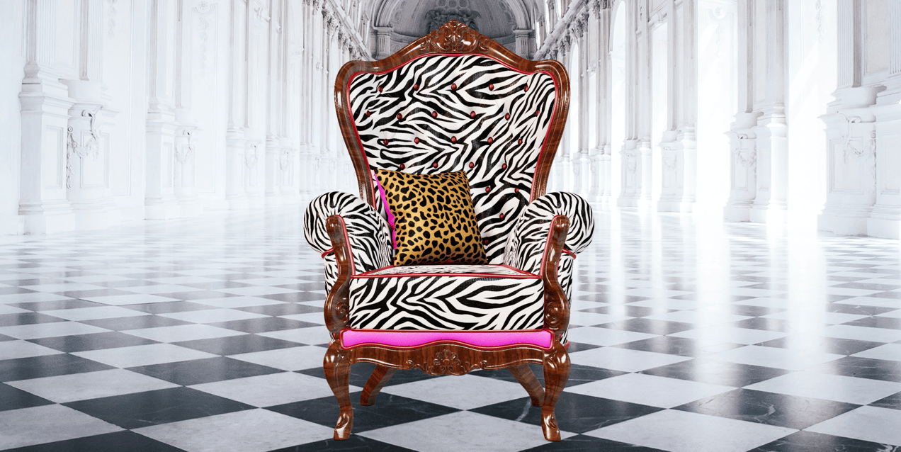 ProVisual — Vintage Armchair with Pillow 3D mockup