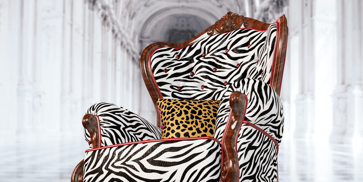 ProVisual — Vintage Armchair with Pillow 3D mockup and 3D model - customize online now