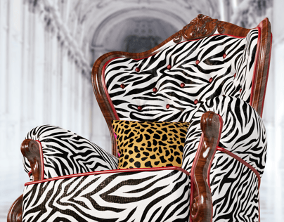 ProVisual — Vintage Armchair with Pillow 3D mockup and 3D model - customize online now