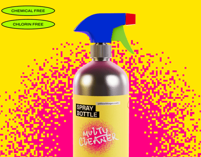 ProVisual — 500ml Spray Bottle 3D mockup