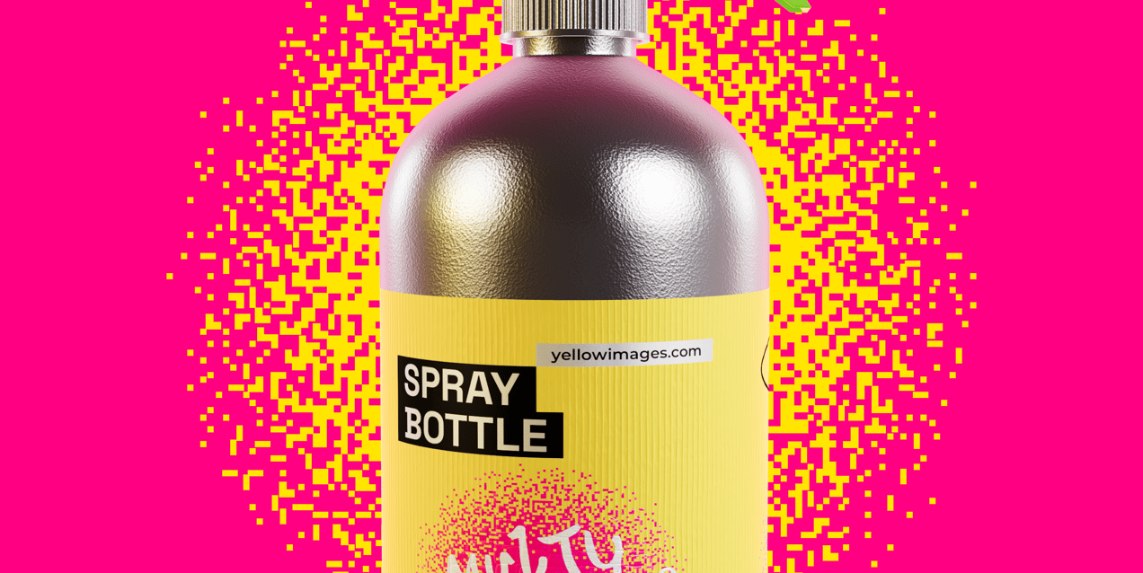 ProVisual —  500ml Spray Bottle 3D mockup and 3D model - customize online now