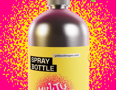 ProVisual —  500ml Spray Bottle 3D mockup and 3D model - customize online now