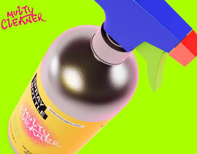 ProVisual —  500ml Spray Bottle 3D mockup and 3D model - customize online now
