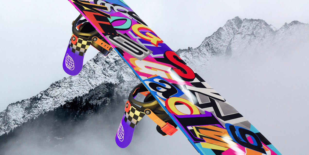 ProVisual — Snowboard 3D mockup and 3D model - see every detail and customize online