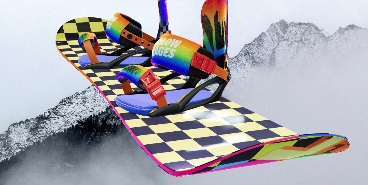 ProVisual — Snowboard 3D mockup and 3D model - see every detail and customize online