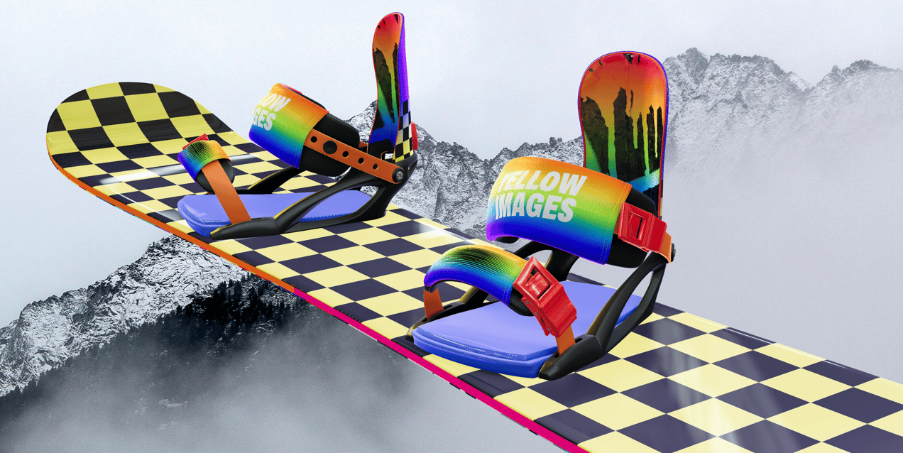 ProVisual — Snowboard 3D mockup and 3D model - see every detail and customize online