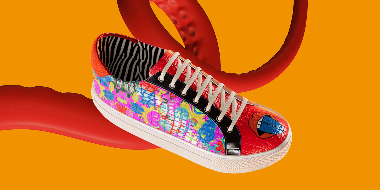 ProVisual — Leather Textured Sneaker 3D mockup