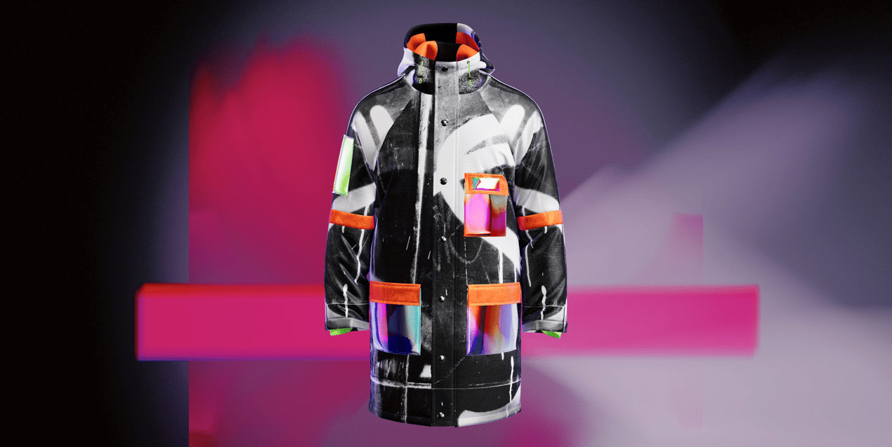 ProVisual — Winter Jacket 3D mockup and 3D model - customize online now
