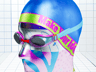 ProVisual — Swimming Cap with Goggles 3D mockup and 3D model - create your perfect project online