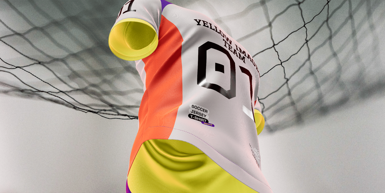 ProVisual — Soccer Jersey T-shirt 3D mockup