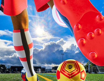 ProVisual —  Men’s Full Soccer Kit in Action 3D mockup and 3D model - create your perfect project online