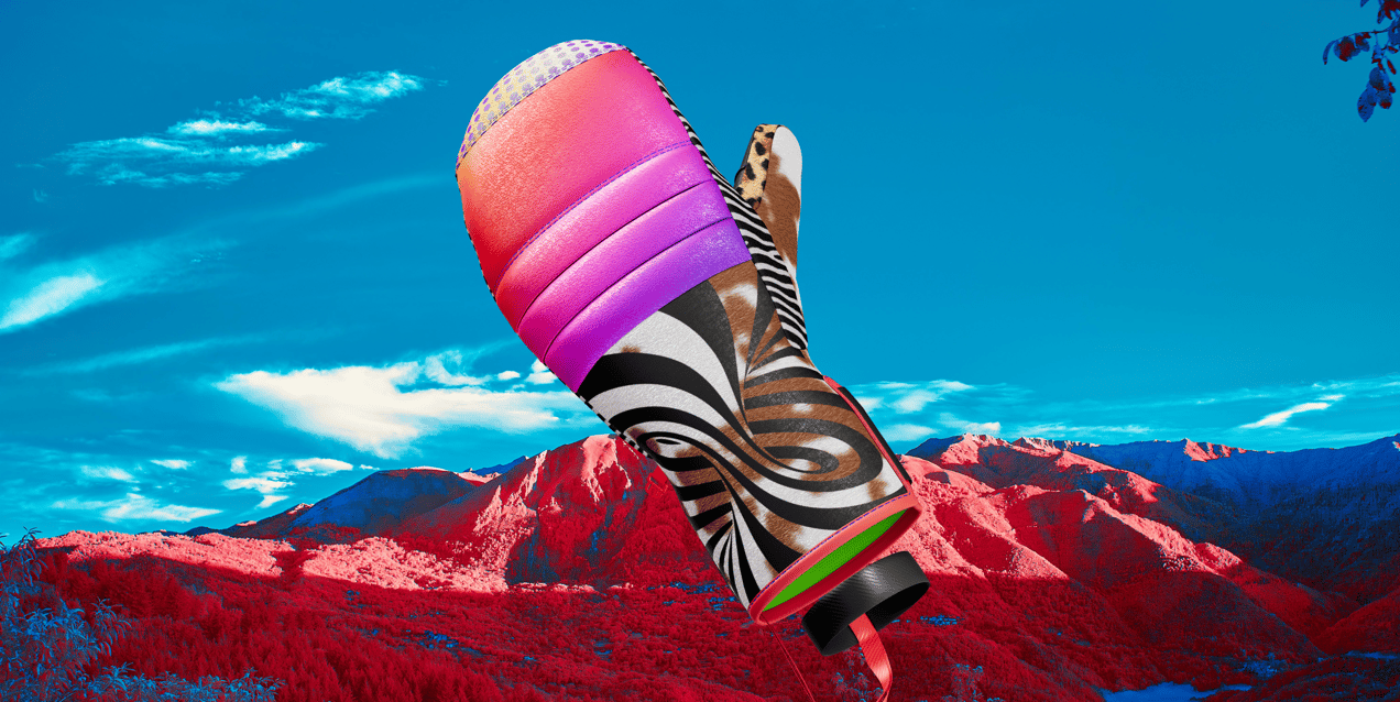 ProVisual —  Mitten 3D mockup and 3D model - create your perfect project online