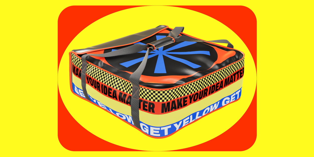 ProVisual —  Pizza Delivery Bag 3D mockup and 3D model - create your perfect project online