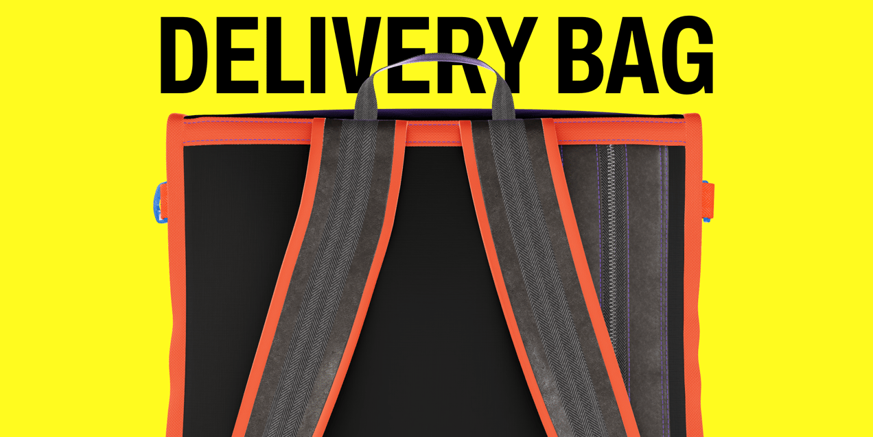 ProVisual —  Food Delivery Bag 3D mockup and 3D model - customize online now
