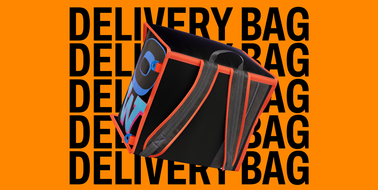 ProVisual —  Food Delivery Bag 3D mockup and 3D model - customize online now
