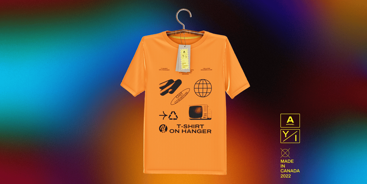 ProVisual —  T-Shirt on Hanger with Tag 3D mockup and 3D model - create your perfect project online