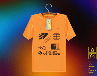 ProVisual —  T-Shirt on Hanger with Tag 3D mockup and 3D model - create your perfect project online
