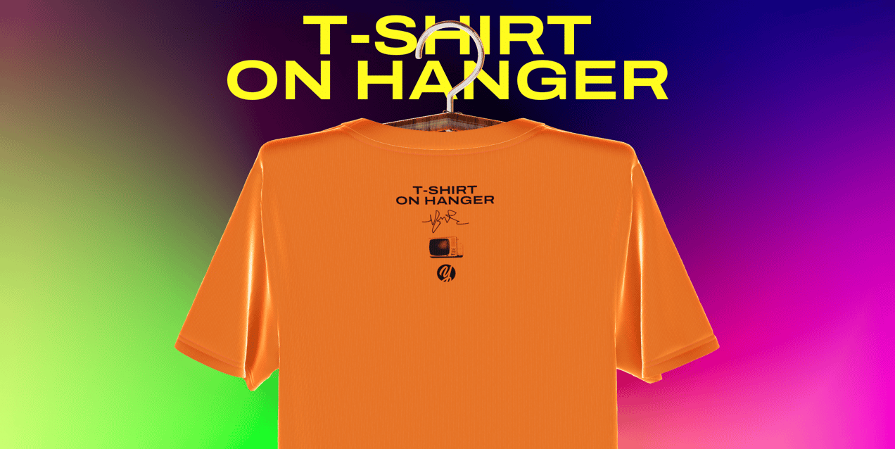 ProVisual —  T-Shirt on Hanger with Tag 3D mockup and 3D model - create your perfect project online