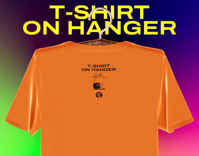 ProVisual —  T-Shirt on Hanger with Tag 3D mockup and 3D model - create your perfect project online