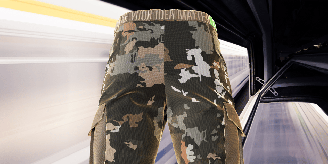 ProVisual —  Men's Joggers 3D mockup and 3D model - customize online now