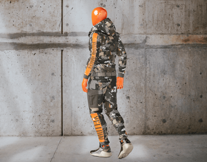 ProVisual —  Men's Casual Kit in Action 3D mockup and 3D model  - create your perfect project online