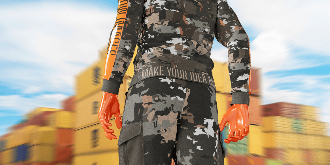 ProVisual — Men's Casual Kit in Action 3D mockup