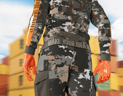 ProVisual — Men's Casual Kit in Action 3D mockup