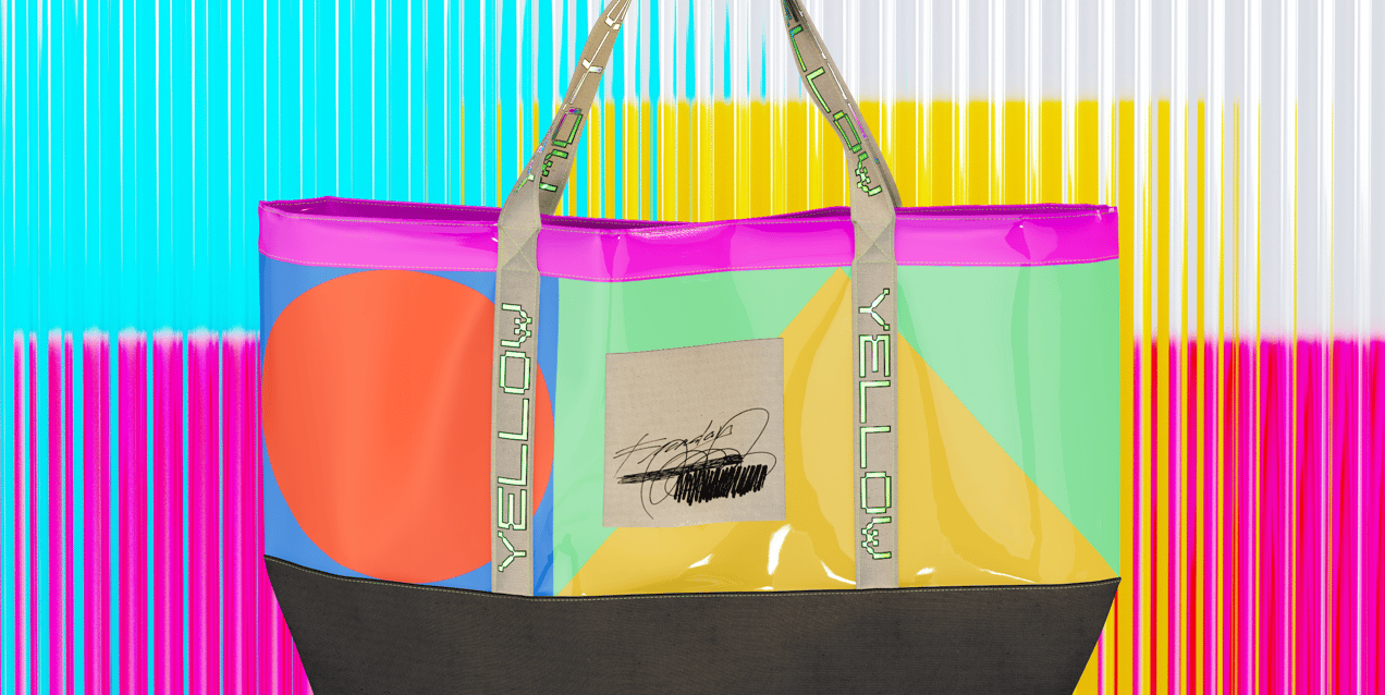 ProVisual — Glossy Plastic Shopping Bag 3D mockup
