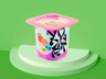 ProVisual — Opened Yogurt Cup 3D mockup and 3D model - visualize online now