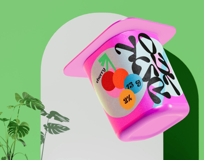 ProVisual — Opened Yogurt Cup 3D mockup and 3D model - visualize online now