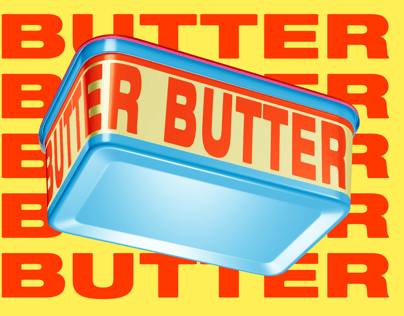 ProVisual — Butter Tub with Foil Lid 3D mockup