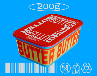 ProVisual — Butter Tub with Foil Lid 3D mockup and 3D model - visualize online now