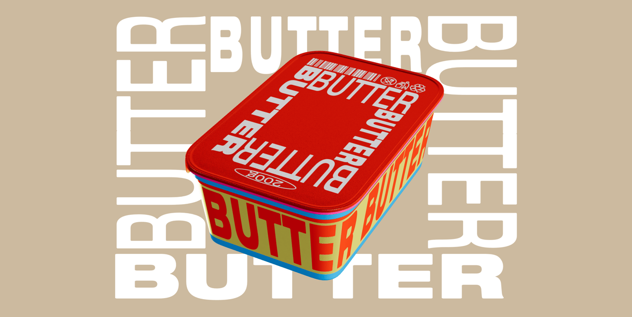 ProVisual — Butter Tub with Foil Lid 3D mockup and 3D model - visualize online now