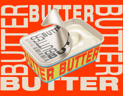 ProVisual — Half Opened Butter Tub 3D mockup and 3D model - try it now and get yours today