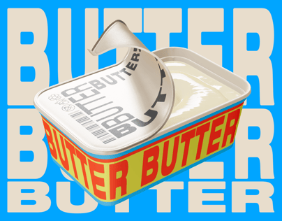 ProVisual — Half Opened Butter Tub 3D mockup and 3D model - try it now and get yours today