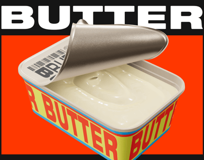 ProVisual — Half Opened Butter Tub 3D mockup