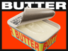 ProVisual — Half Opened Butter Tub 3D mockup and 3D model - try it now and get yours today