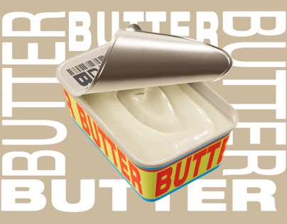 ProVisual — Half Opened Butter Tub 3D mockup and 3D model - try it now and get yours today
