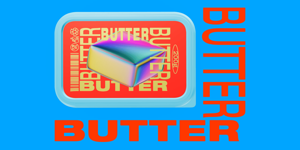 ProVisual — Butter Tub with Lid 3D mockup and 3D model - customize online now