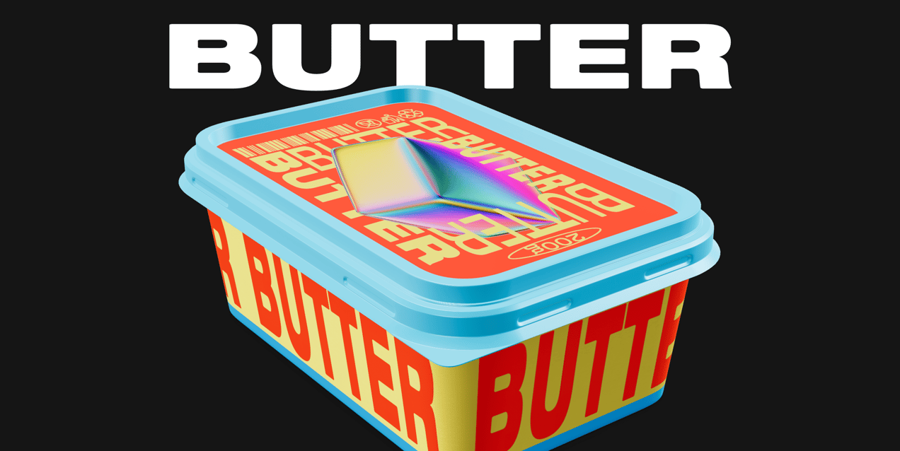 ProVisual — Butter Tub with Lid 3D mockup and 3D model - customize online now