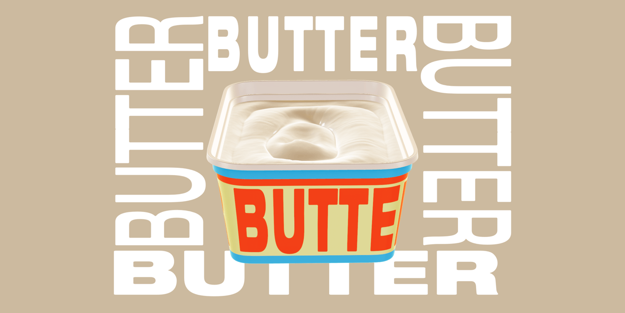 ProVisual — Opened Butter Tub 3D mockup and 3D model - visualize online now