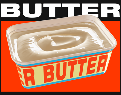 ProVisual — Opened Butter Tub 3D mockup and 3D model - visualize online now