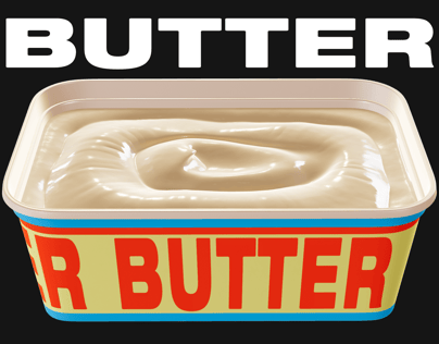 ProVisual — Opened Butter Tub 3D mockup and 3D model - visualize online now