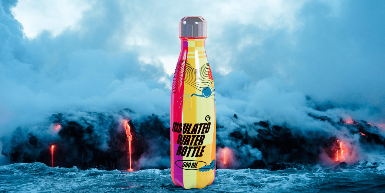 ProVisual — 500ml Insulated Water Bottle 3D mockup