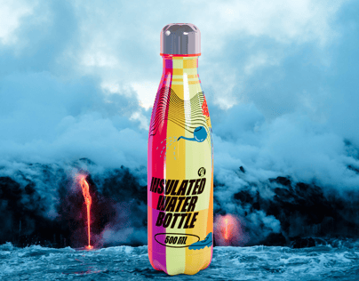 ProVisual — 500ml Insulated Water Bottle 3D mockup