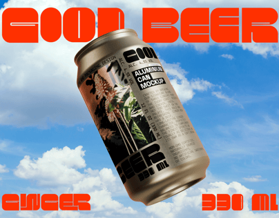 ProVisual — 330ml Aluminium Can 3D mockup and 3D model - explore every detail now