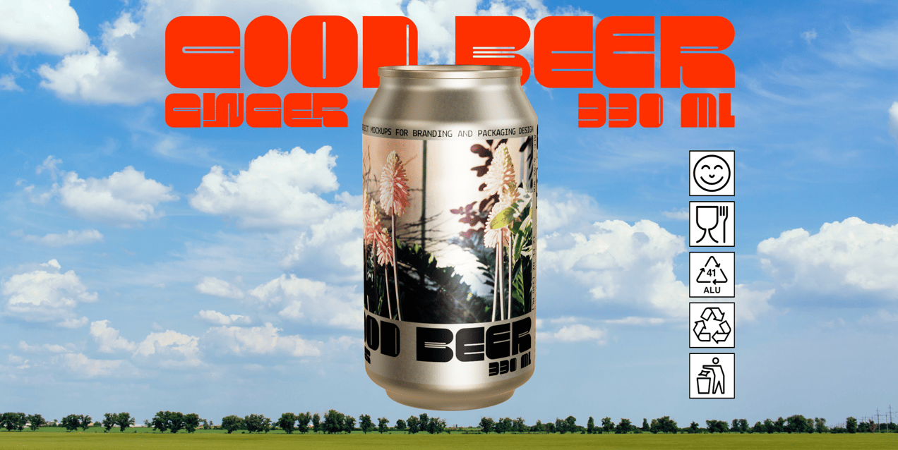ProVisual — 330ml Aluminium Can 3D mockup and 3D model - explore every detail now