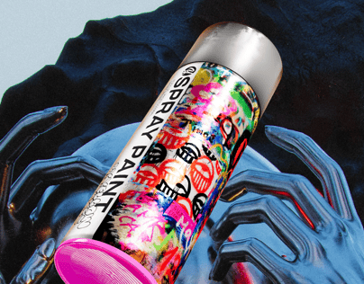 ProVisual — Closed Spray Paint Can 3D mockup and 3D model - customize online now