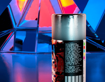 ProVisual — Closed Spray Paint Can 3D mockup and 3D model - customize online now