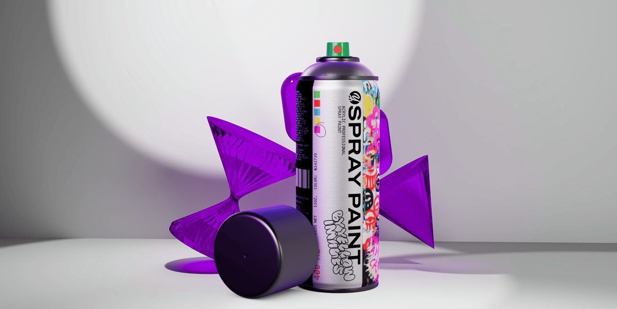 ProVisual — Opened Spray Paint Can 3D mockup